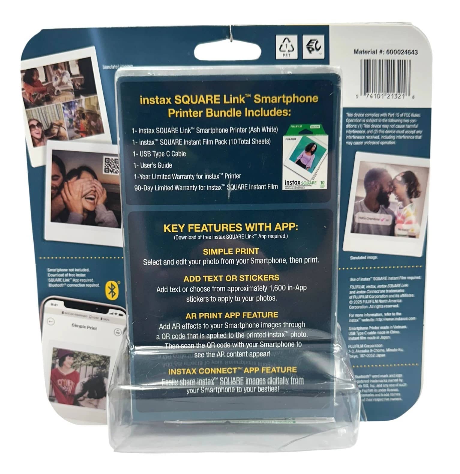 Fujifilm Fujifilm Instax Square Link Printer Printers New