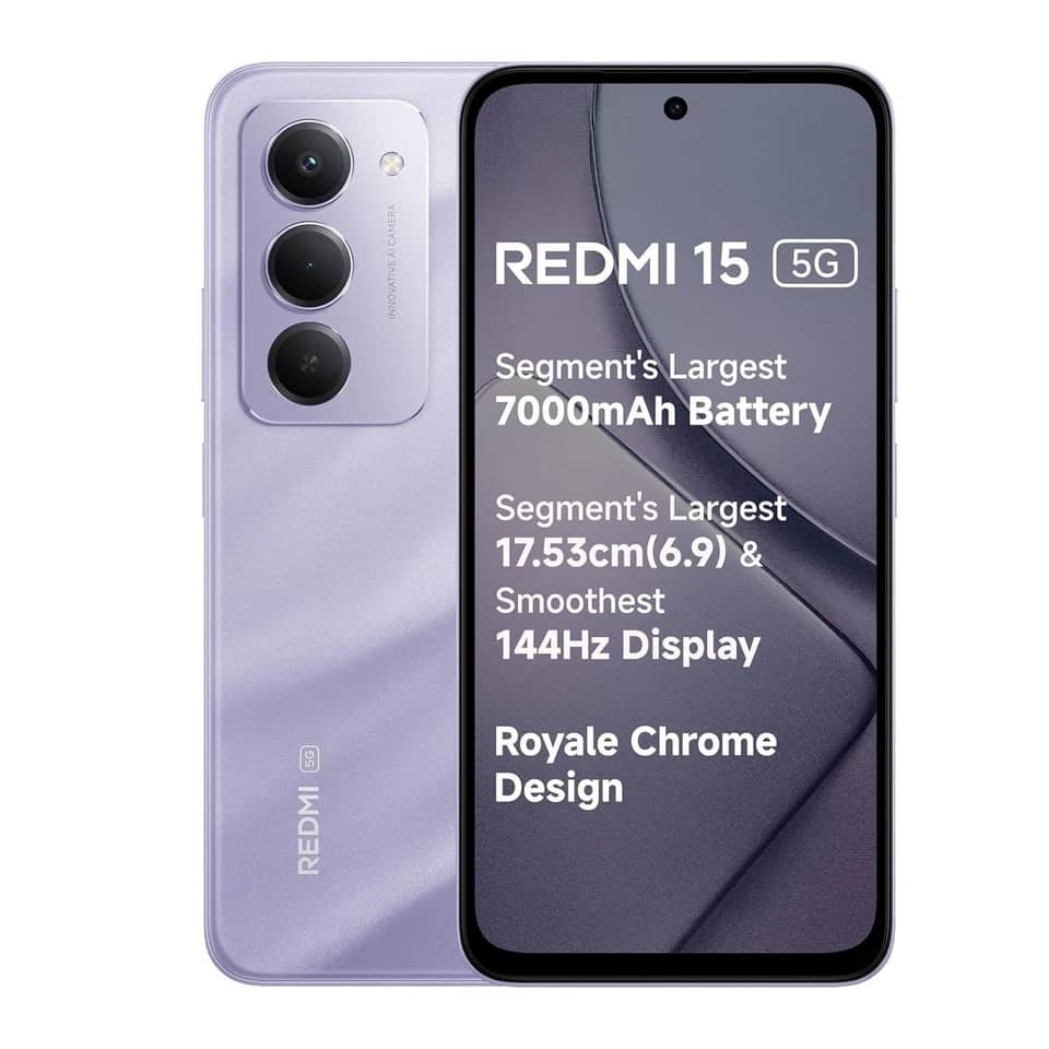 Xiaomi Redmi 15 5G Cell Phones White 128GB Unlocked New