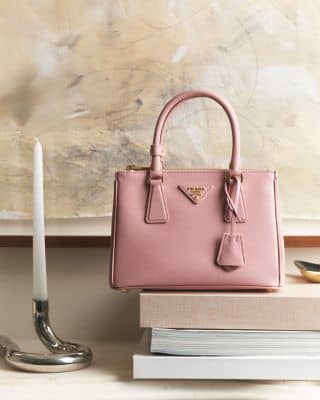 Prada Galleria Women's bags Mini Vanilla Saffiano Leather New