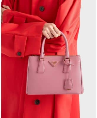 Prada Galleria Women's bags Mini Vanilla Saffiano Leather New