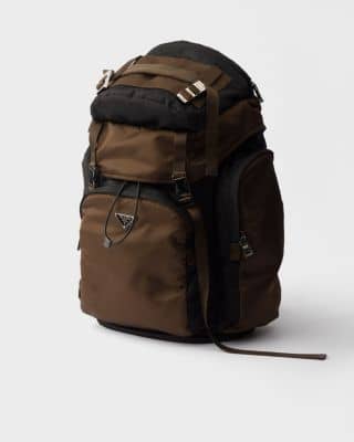 Prada Re-Nylon Backpack Women's bags Small Backpack Black Re-Nylon + Saffiano Leather New