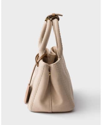 Prada Jardinière Women's bags Mini Black Canvas (Cotton Canvas) New