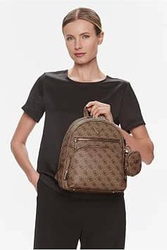 Guess Power Play Women's bags Beige Polyurethane Backpack New