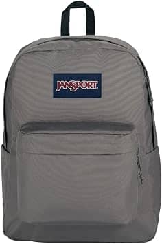 JanSport SuperBreak Plus Women's bags Grey 100% Recycled 600 Denier Polyester New