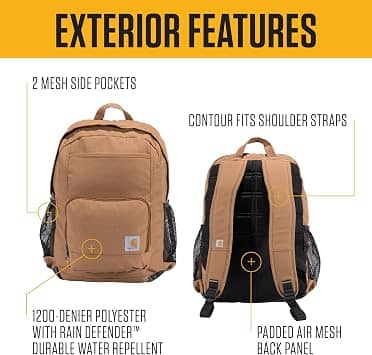 Carhartt Single-Compartment Backpack Women's bags Black 23L New