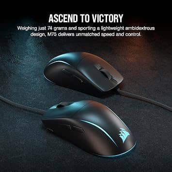 Corsair M75 Mice Wired Black New