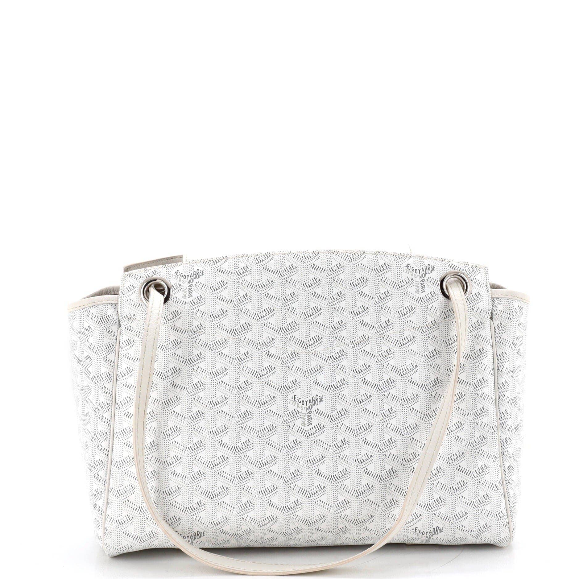 Goyard Rouette Women's bags PM White Goyardine (Coated Canvas) New