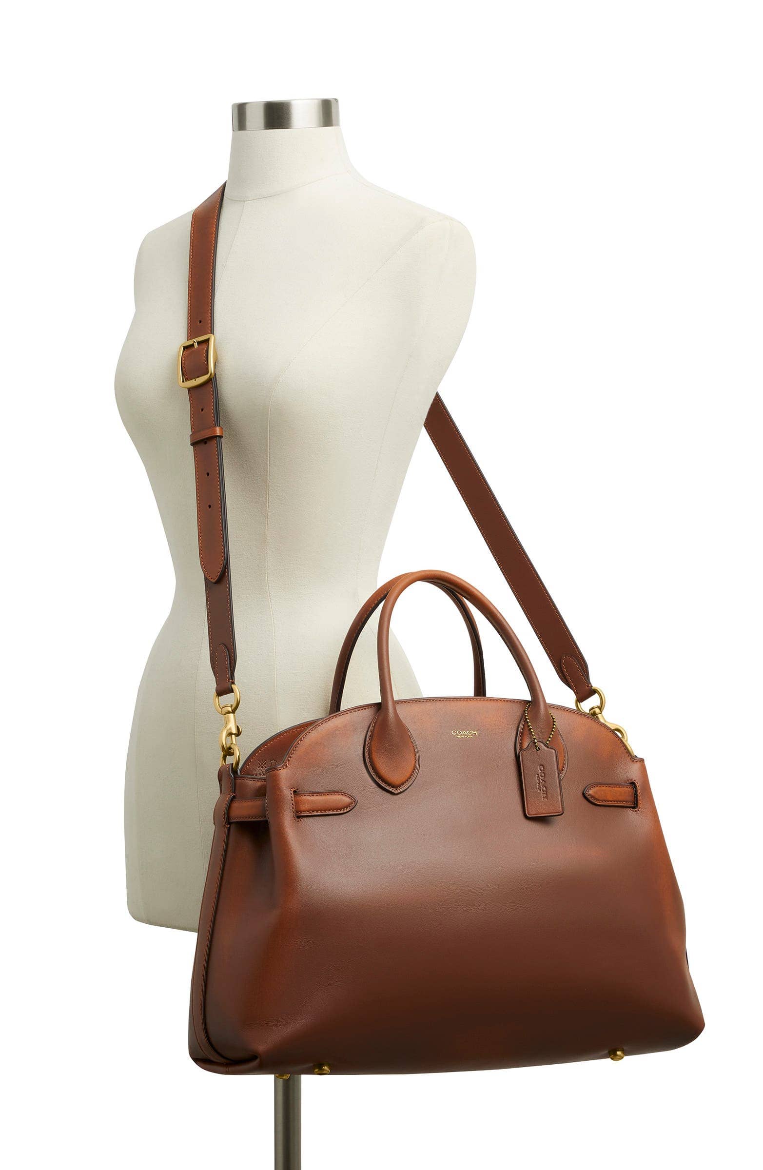 Coach Empire Women's bags Carryall 34 Warm Brown Glovetanned Leather New