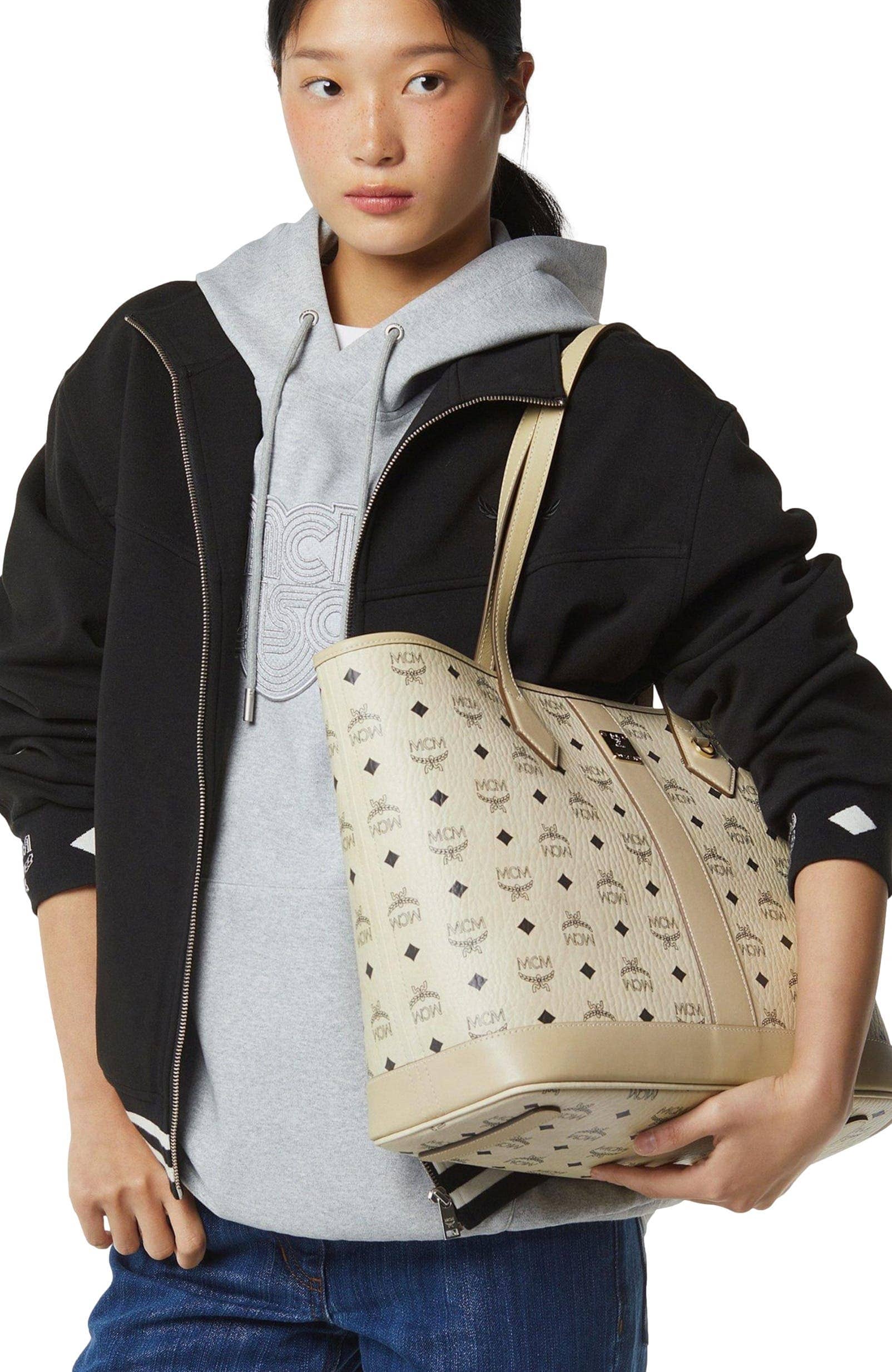 MCM Liz Shopper Women's bags Beige Visetos New Liz Shopper Small New