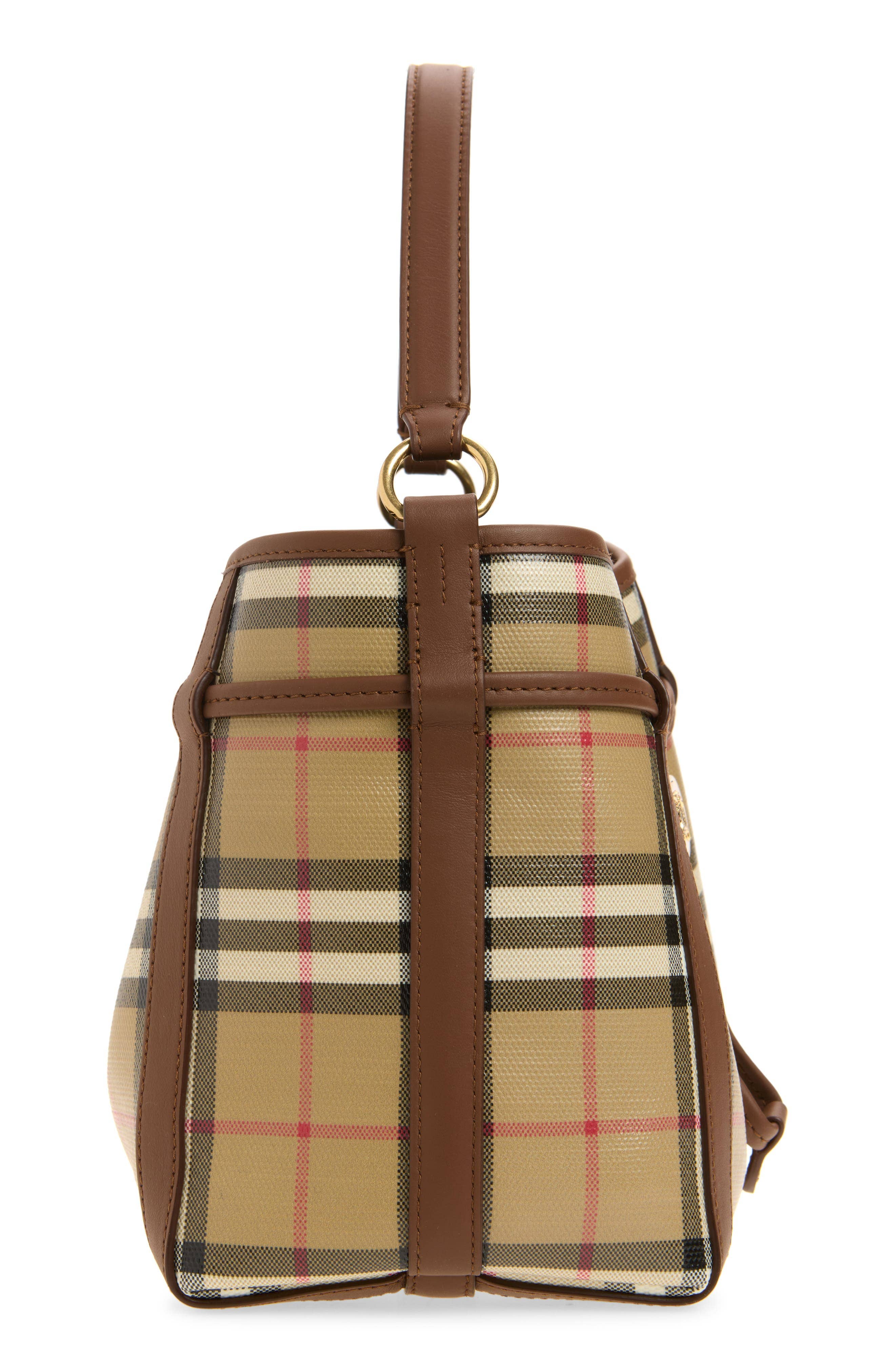 Burberry Check Bucket Women's bags Mini Archive Beige Unspecified New