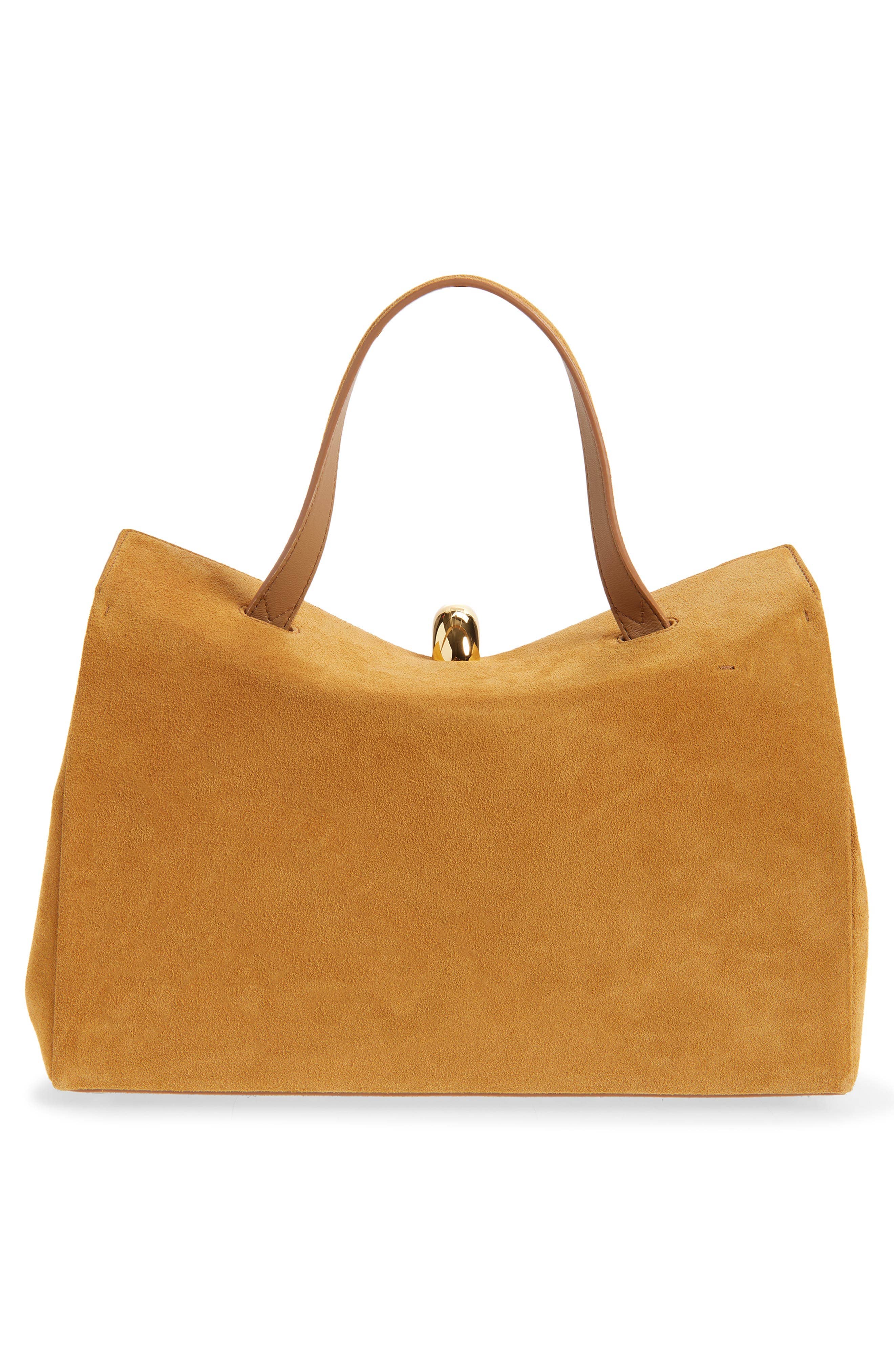 Jacquemus Le Valérie Women's bags Camel Calf Suede Top Handle Unspecified New