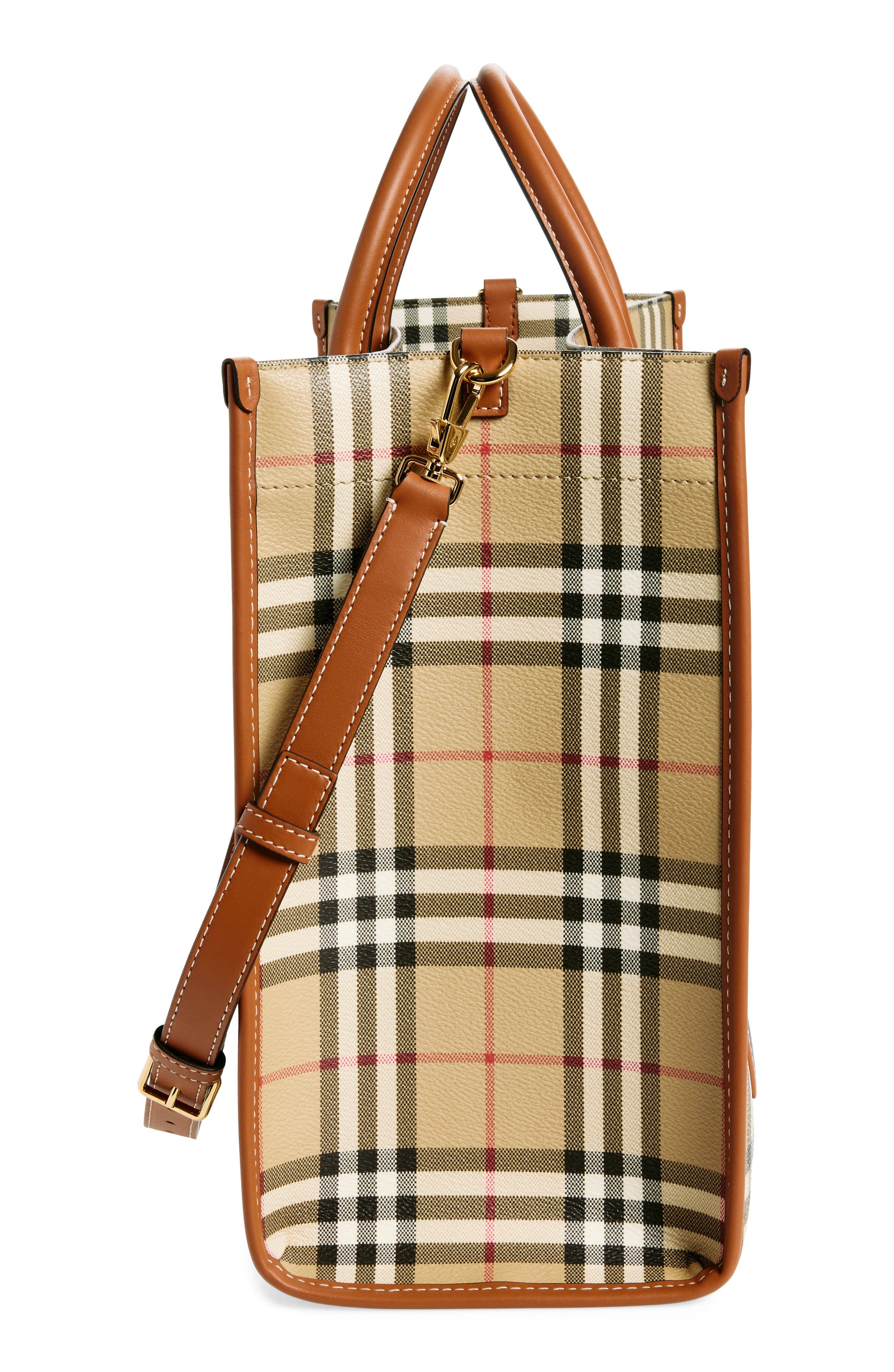 Burberry Freya Women's bags Mini Check Canvas New