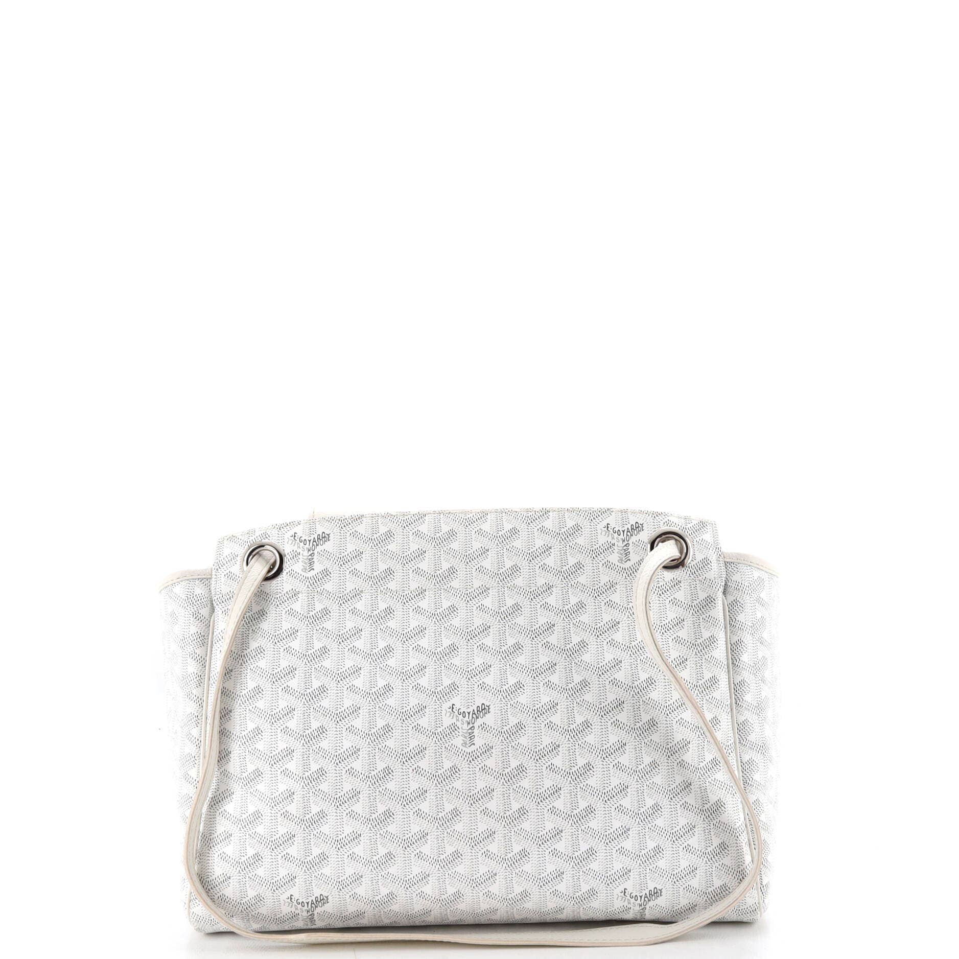 Goyard Rouette Women's bags PM White Goyardine (Coated Canvas) New