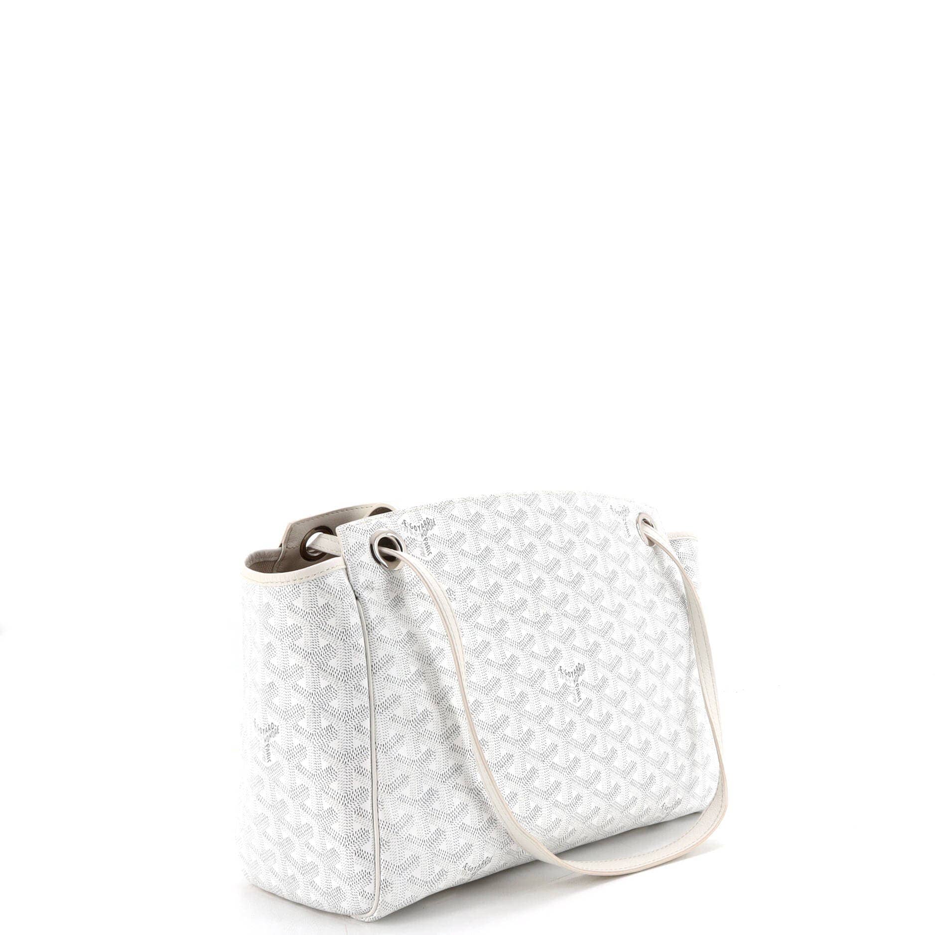 Goyard Rouette Women's bags PM White Goyardine (Coated Canvas) New