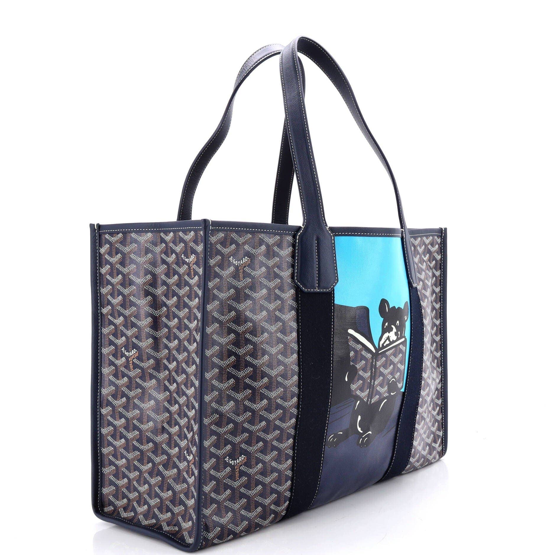 Goyard Villette Women's bags MM Blue Goyardine (Coated Canvas) New