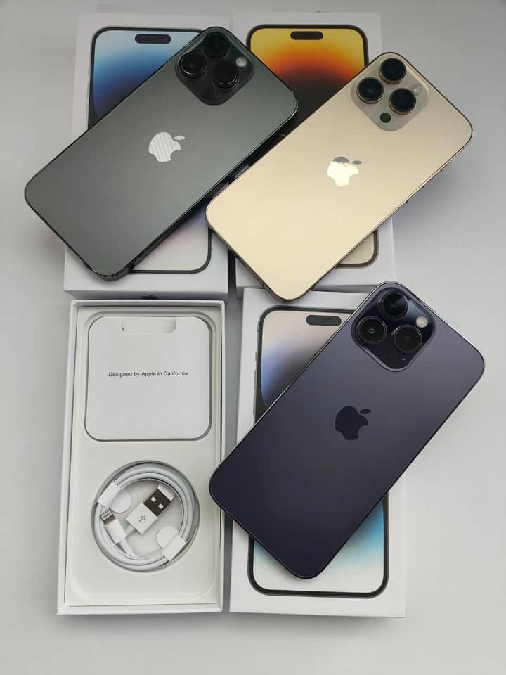 Apple iPhone 14 Pro Max Cell Phones Black T-Mobile 256GB New
