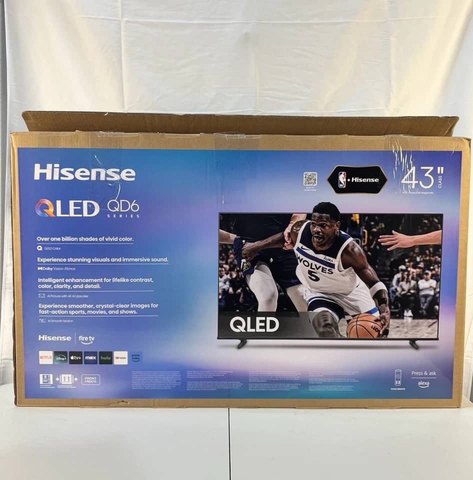 Hisense QD6 TVs 43 inch New