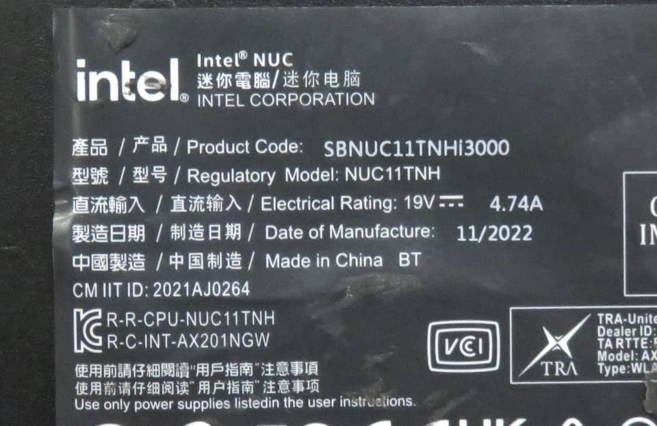 Intel NUC 11 Essential Kit Computers 1TB 16GB Used - Good