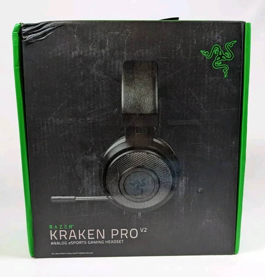 Razer Kraken Pro V2 Headphones & Earbuds Black Used - Good