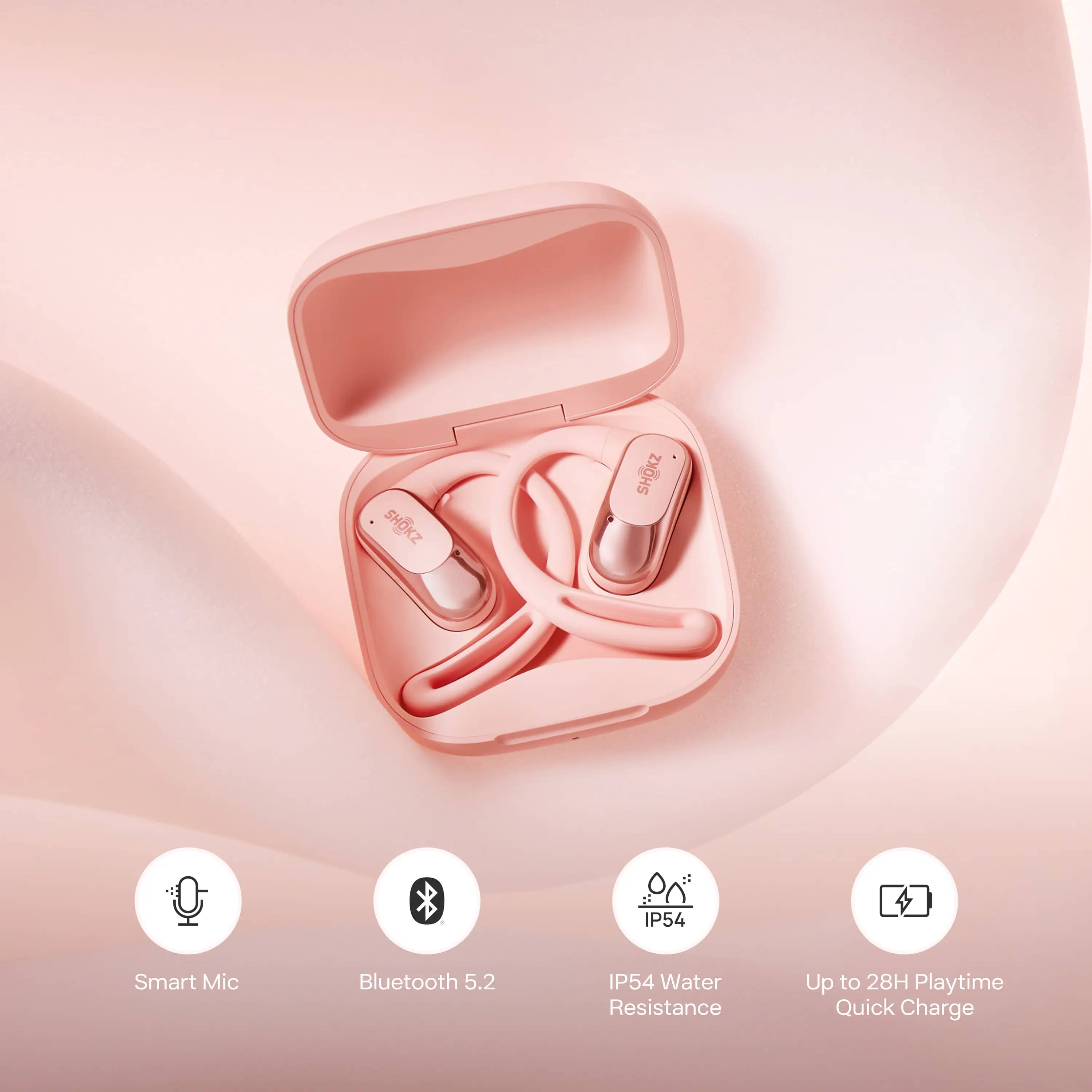 Shokz T511-ST-PK-US Headphones & Earbuds Pink New