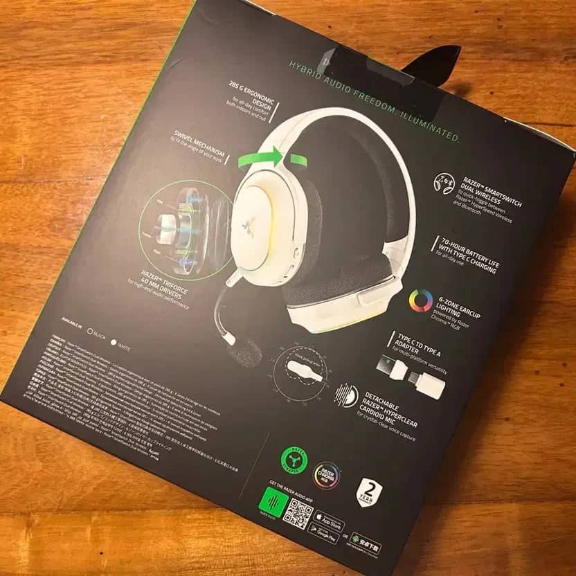 Razer Barracuda X Chroma Headphones & Earbuds Green New