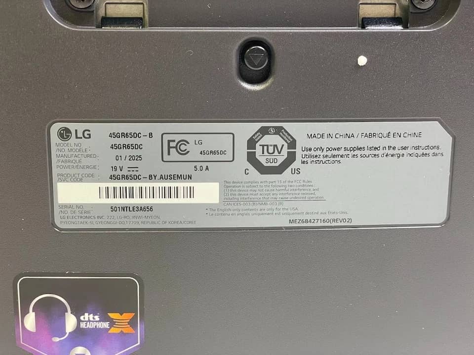 LG 45GR65DC-B Monitors New
