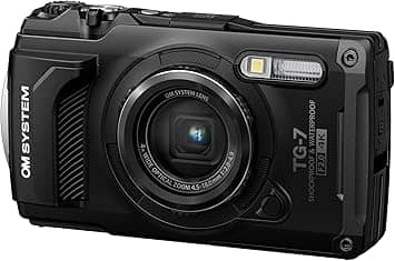 OM SYSTEM Tough TG-7 Digital Cameras Black New