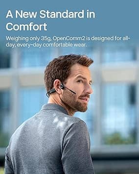Shokz OpenComm Headphones & Earbuds Black New