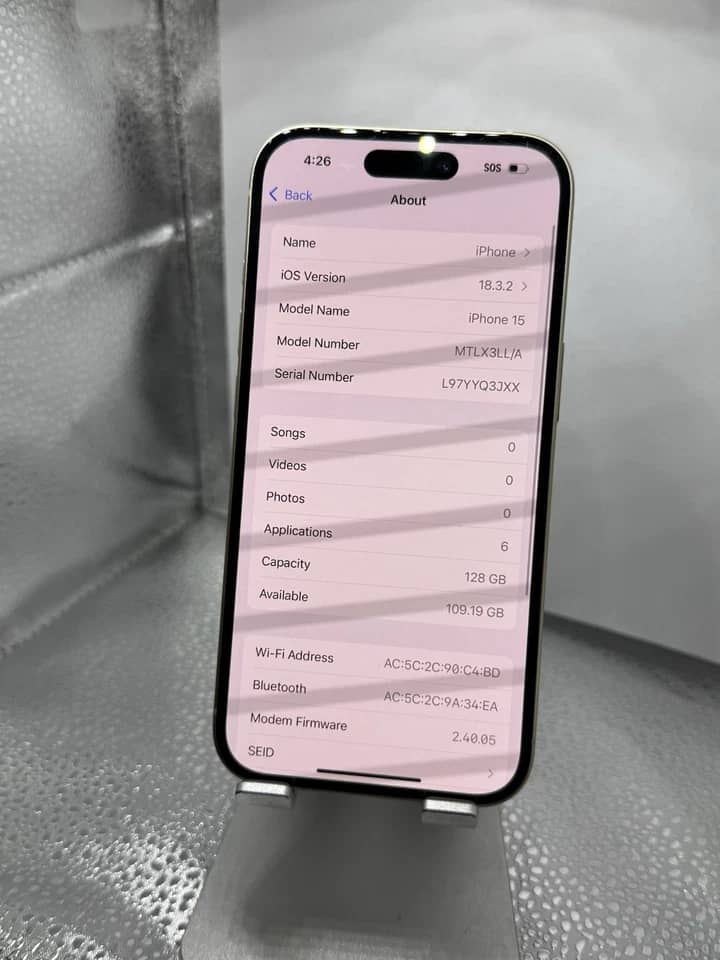Apple iPhone 15 Cell Phones Black Locked 128GB New