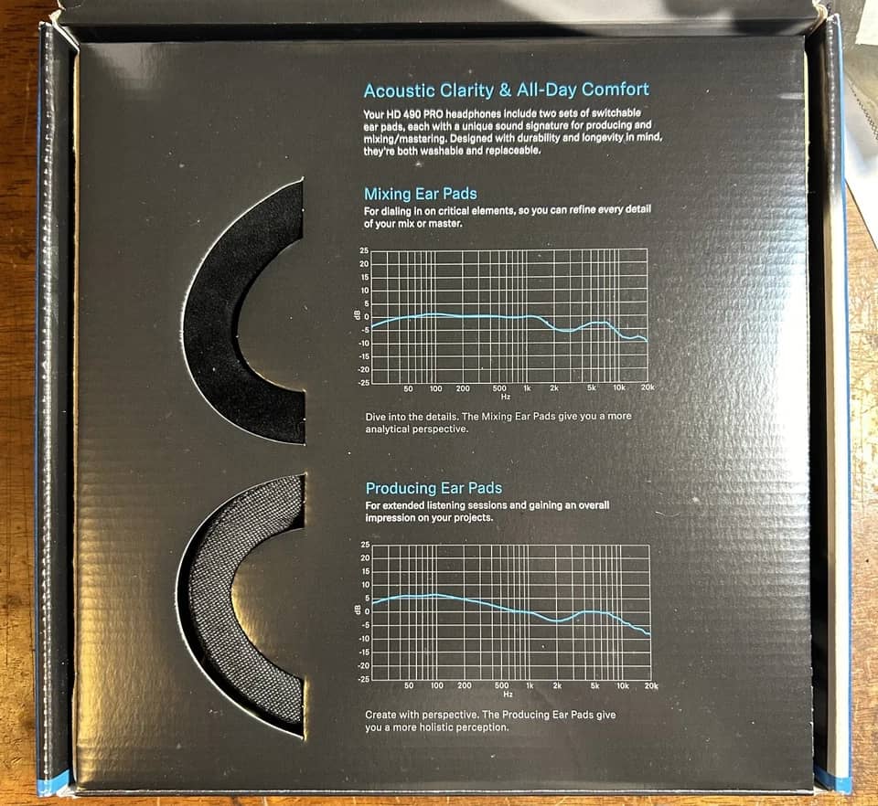 Sennheiser HD 490 PRO Headphones & Earbuds Black New