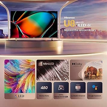 Hisense U8K TVs 100 inch New