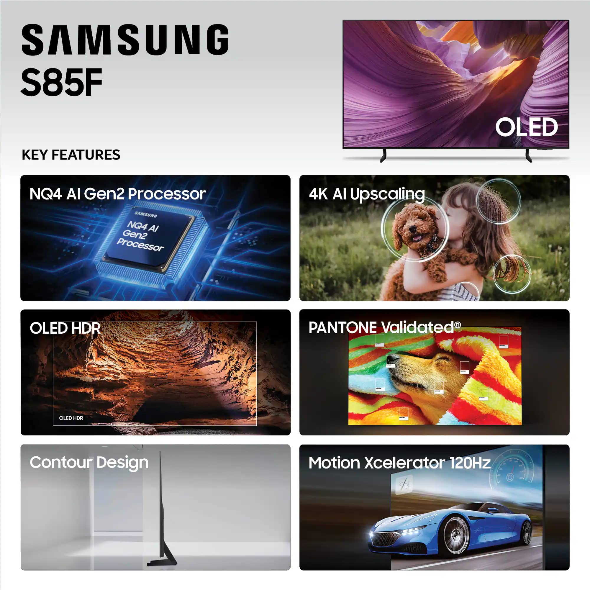 Samsung S85F TVs 55 inch New