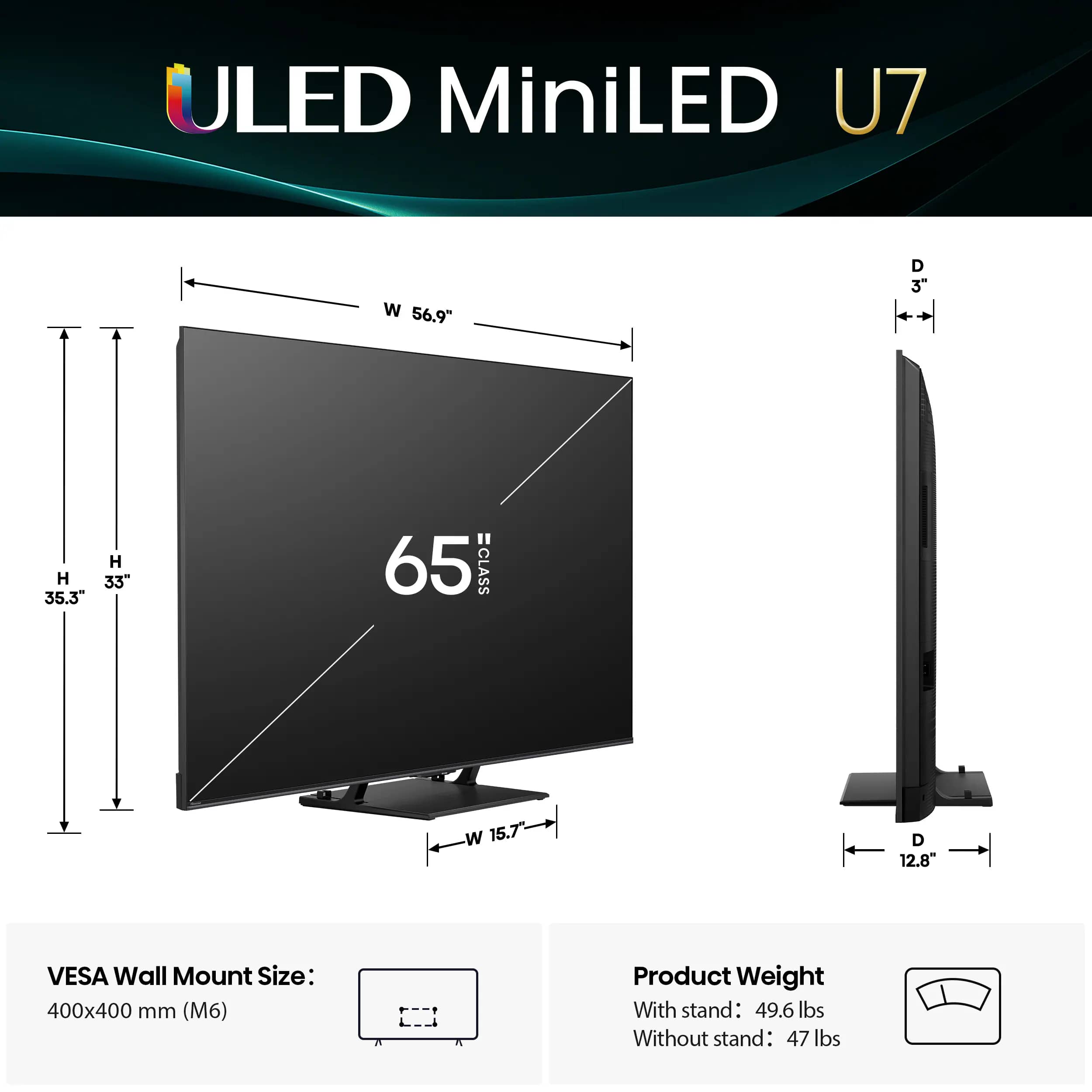 Hisense U75QG TVs 85 inch New