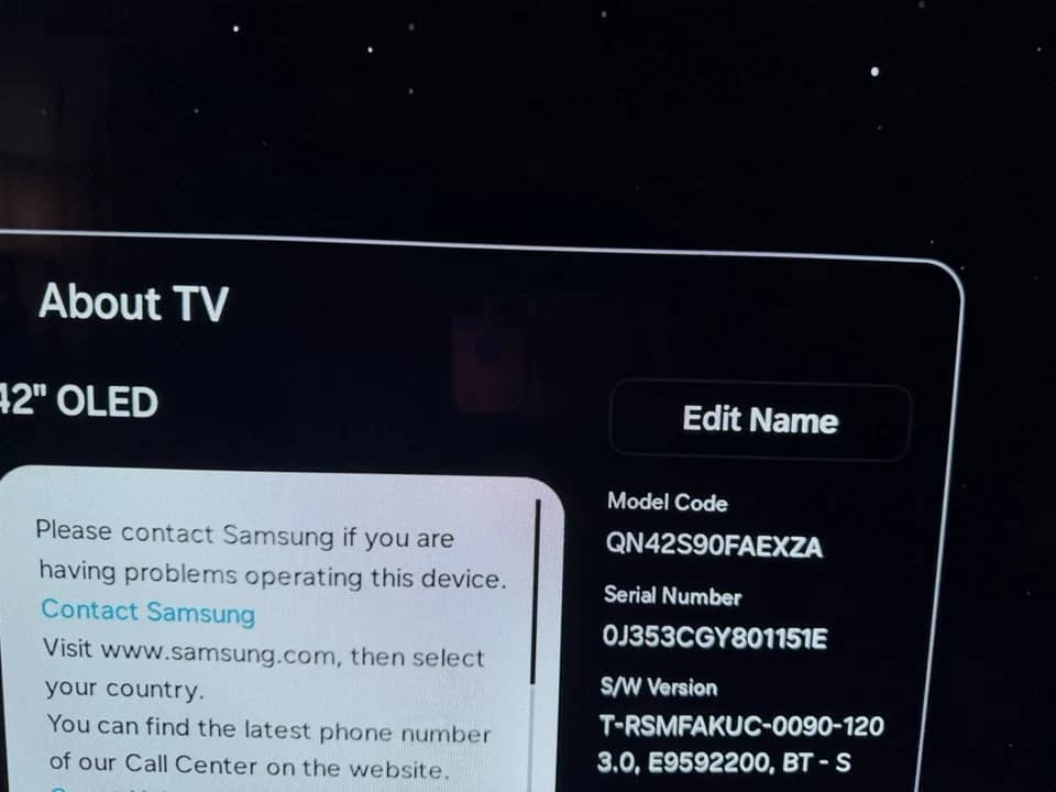 Samsung S90F TVs 48 inch New