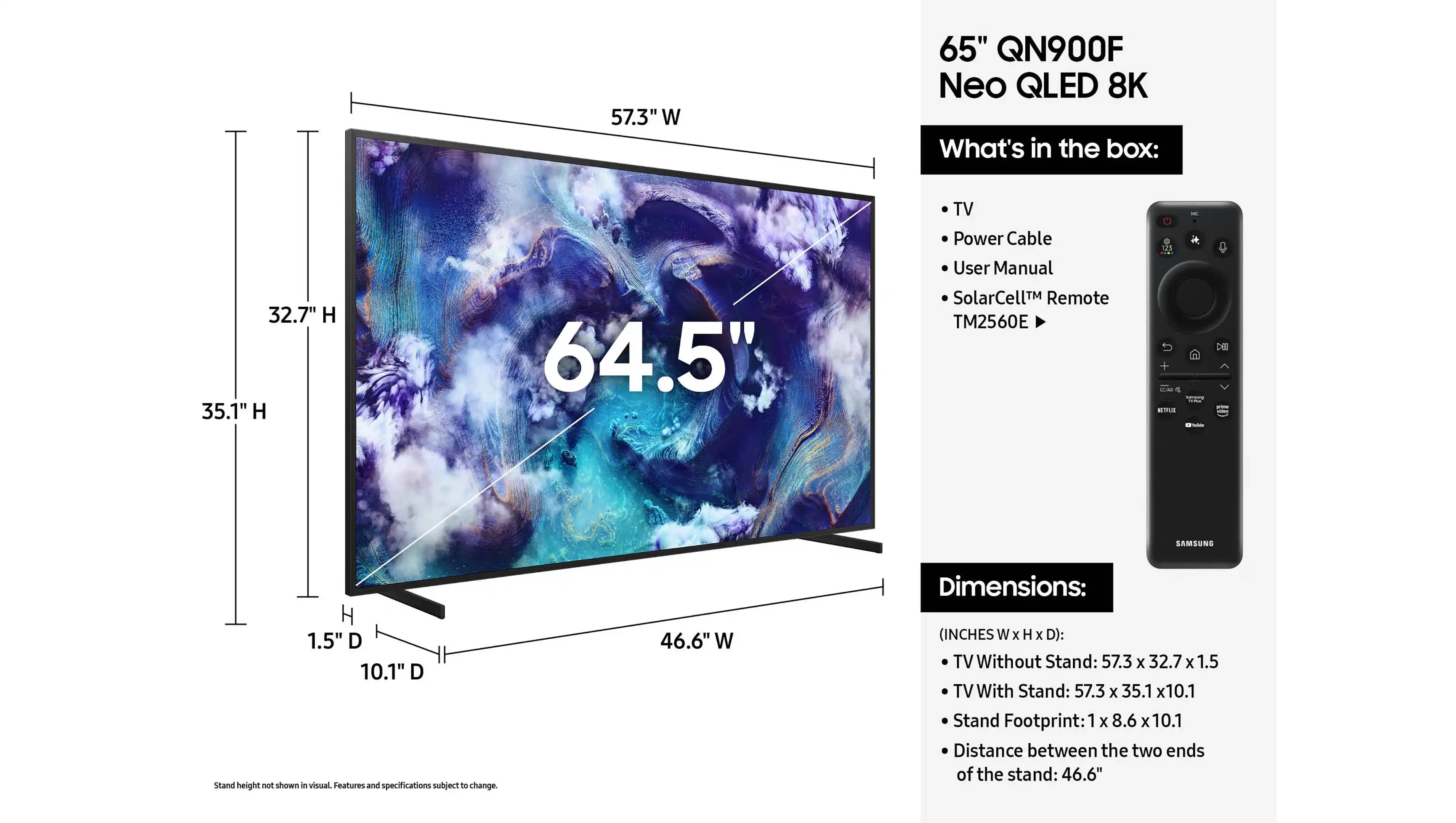 Samsung QN900F TVs 65 inch New