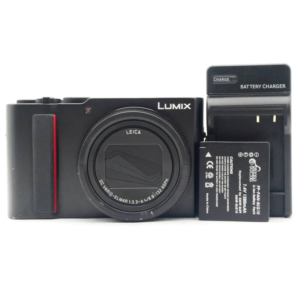 Panasonic LUMIX ZS200 Digital Cameras Black Used - Good Body Only