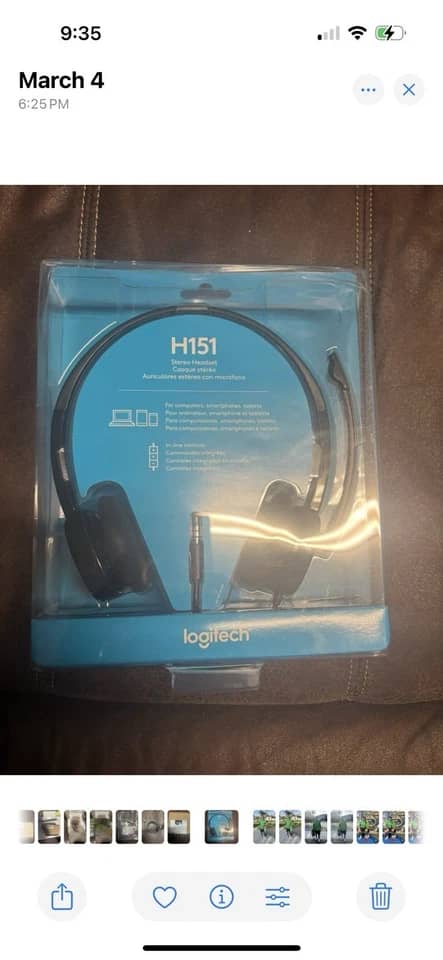 Logitech H151 Headphones & Earbuds Black New
