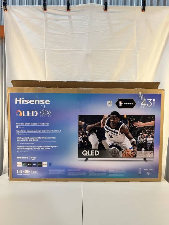 Hisense QD6 TVs 43 inch New