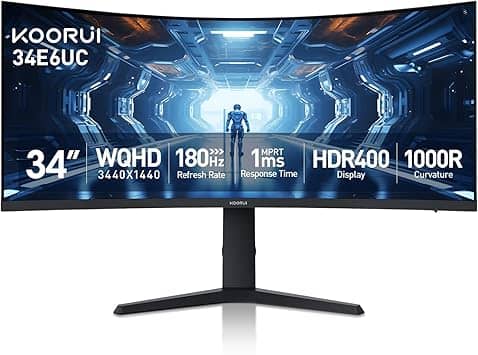 KOORUI 34E6UC Monitors New