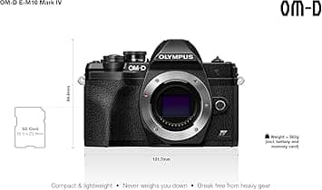 OM SYSTEM OM-D E-M10 Mark IV Digital Cameras New