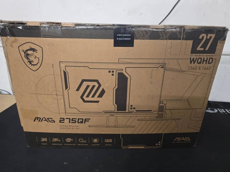MSI MAG275QF Monitors 27" 2560x1440 180Hz New