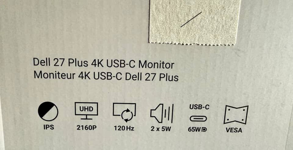 Dell S2725QC Monitors New