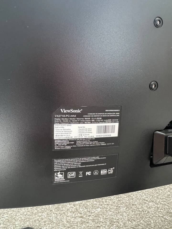 ViewSonic VX2718-PC-MHD Monitors New