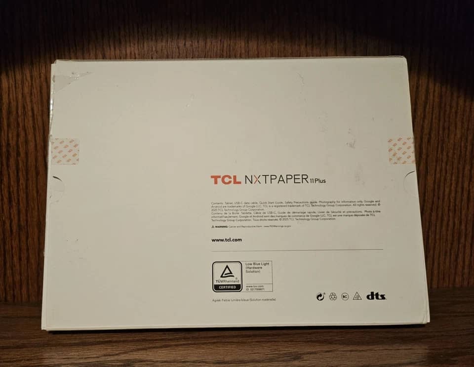TCL NXTPAPER 11 Tablets Gray 128GB New 11"