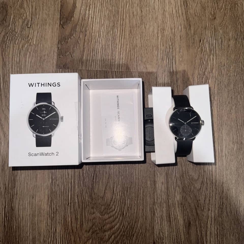 Withings ScanWatch 2 Smartwatches Silver 38mm New
