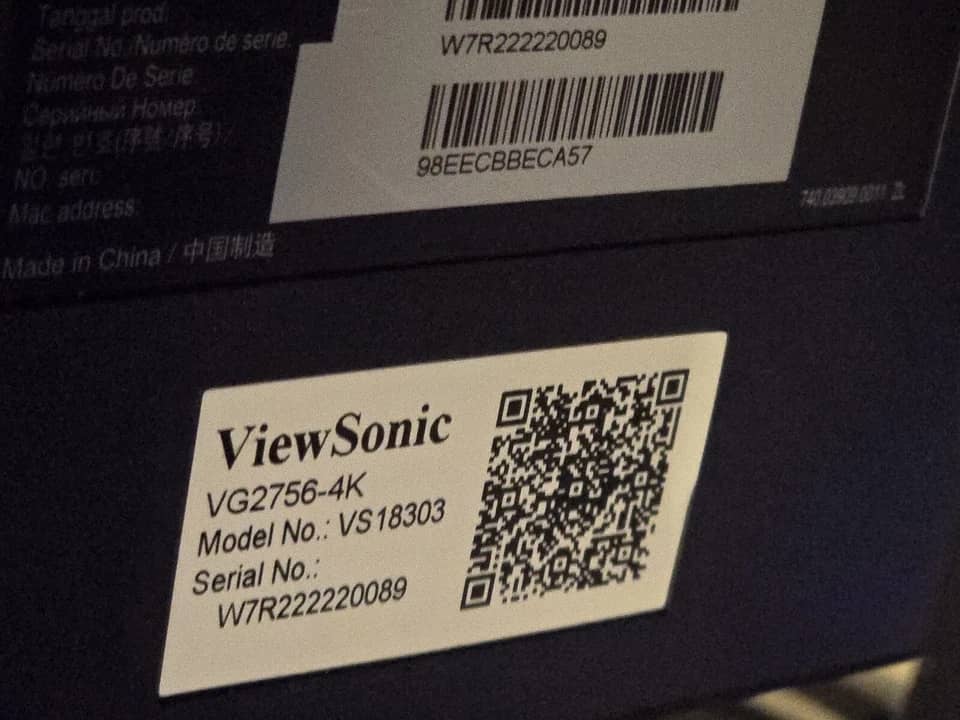 ViewSonic VP3256-4K Monitors New