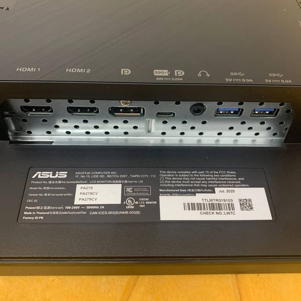 ASUS PA279CV Monitors New
