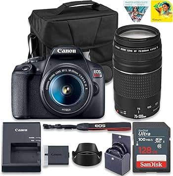 Canon EOS Rebel T7 Digital Cameras Black Body Only New