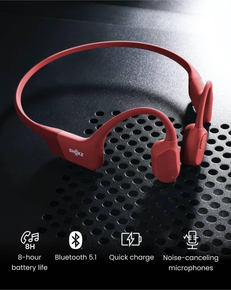 Shokz OpenRun Headphones & Earbuds Blue New