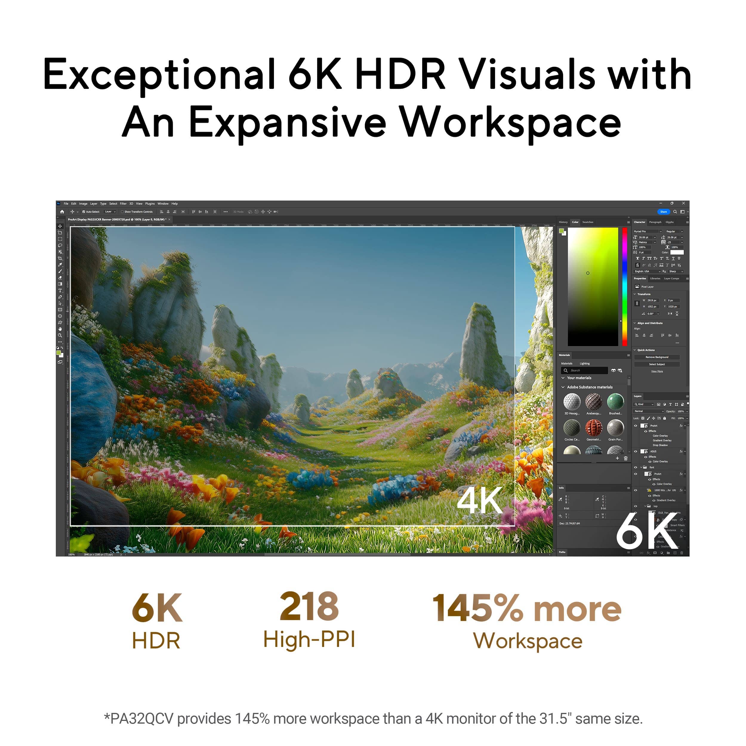 ASUS PA32QCV Monitors New